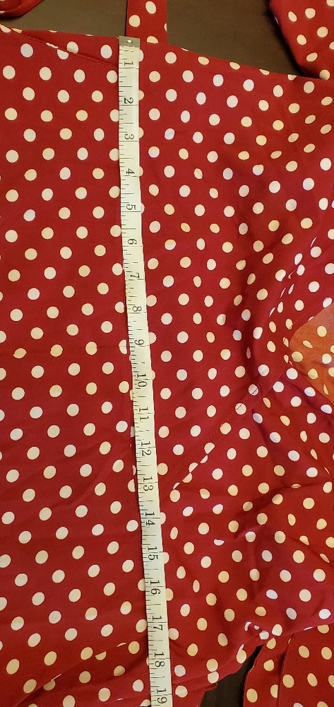 Wine Polka Dot Jumpsuit - Picture 7 of 10